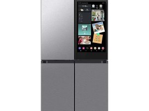 Samsung RF23DB9900QD 36" Bespoke 4 Door Flex Counter Depth French Door Refrigerator with Family Hub+ - Charcoal Family Hub panel, Stainless Steel