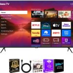 Roku 65R6C7KIT1 65 inch Class Plus Series 4K QLED Mini LED Smart TV Dolby Vision HDR10+ 120Hz WiFi Voice Remote HDMI C