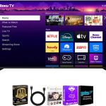 Roku 75R8C5KIT1 75 inch Class Pro Series 4K QLED Mini LED Smart TV Dolby Vision HDR10 Plus 120Hz WiFi Voice Remote HDM
