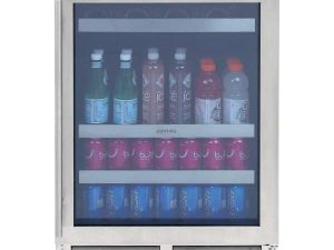 Sapphire SBC243SS 24" Beverage Center with 173 Can Capacity and Adjustable Racks - Stainless Steel