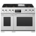 SKS SKSGR480GS 48" Professional Gas Range with 6 Burners and Chromium Griddle - Stainless Steel