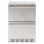 Sapphire SRD24OD 24" Outdoor Refrigerator Drawers with Lock - Stainless Steel