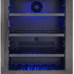 Danby SSBC056D3BS Silhouette 24" Single Zone Beverage Center with Blue LED Lighting - Black Stainless Steel