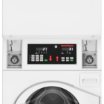 Speed Queen SV6001WG 27" Front Control Light Commercial Coin Drop Laundry Center with 3.42 cu. ft. Washer and 7.0 cu. ft. Gas Dryer - White