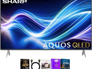 Sharp 4TC50HP7KIT1 50 inch Class AQUOS QLED 4K Ultra HD Xumo Smart TV Quantum Color HDR Motion