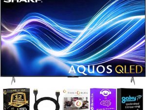 Sharp 4TC75HP7KIT1 75 inch Class AQUOS QLED 4K Ultra HD Xumo Smart TV Quantum Color HDR Motion