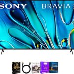 Sony K65S30BKIT1 65 inch Class S30 Series 4K Crystal UHD Smart TV 2025 HDR Smart Tizen WiFi HDMI Cable Streaming Bundl
