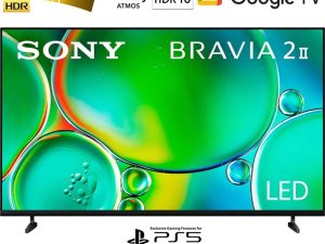 Sony K75S20M2 BRAVIA 2 II 75 inch class 4K HDR Smart LED Google TV 2025