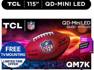 TCL 115" Q Series 4K UHD HDR QD-Mini LED Smart TV with Google TV  115QM7K