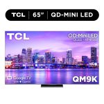 TCL 65" Class QM9K Series QD-Mini LED QLED 4K UHD Smart Google TV with Gemini (NEW 2025) - 144Hz, Local Dimming, CrystGlow WHVA Panel - 65QM9K