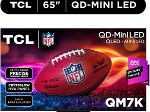 TCL 65" Class QM7K Series QD-Mini LED QLED 4K UHD Smart Google TV (NEW, 2025) - 144Hz, Local Dimming, Audio by Bang & Olufsen - 65QM7K