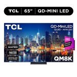 TCL 65" Class QM8K Series QD-Mini LED QLED 4K UHD Smart Google TV (NEW, 2025) - 144Hz, Local Dimming, CrystGlow WHVA Panel - 65QM8K
