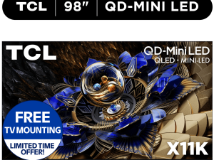 TCL 98-Inch X11K Series QLED 4K Smart QD-Mini LED TV with Google TV (NEW 2025) - Halo Control System, LD14000 Precise Dimming Series, HDR 6500 Nits Peak, Audio by Bang & Olufsen - 98X11K