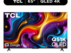 TCL 65" Q Series QLED 4K UHD HDR Smart Google TV (NEW 2025) - Dolby Vision, Dolby Atmos, Motion Rate 240, HDR 10+, Auto Game Mode - 65Q51K