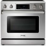 Thor Kitchen TRE3601 36" Electric Range with Tilt Panel and Air Fry - Stainless Steel