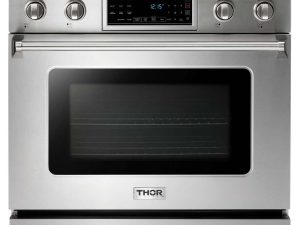 Thor Kitchen TRE3601 36" Electric Range with Tilt Panel and Air Fry - Stainless Steel