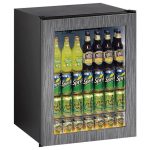 U-Line UADA24RGLINT00A 24" ADA Glass Door Undercounter Refrigerator - Custom Panel