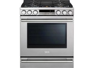 SKS UPSG3014ST 30" Smart Slide In Gas Range with RapidHeat Burners - Stainless Steel