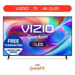 VIZIO 75" Class Quantum 4K QLED HDR Smart TV (NEW) VQD75M-08