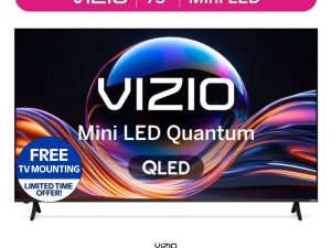 VIZIO 75" Mini LED Quantum 4K QLED HDR Smart TV (NEW 2026) VQM75C-10