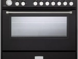 Verona VUFSGG365E Ultima 36" Gas Range with Multi-Functional Oven - Matte Black
