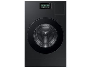 Samsung WD53DBA900HB Bespoke 27" Ultra Capacity All-In-One Ventless Heat Pump Washer and Dryer Combo with AI Home - Brushed Black