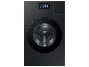 Samsung WD90F53AVB 27" 5.3 cu. Ft. Front Load Washer and Electric Dryer Combo with AI OptiWash and Dry - Brushed Black