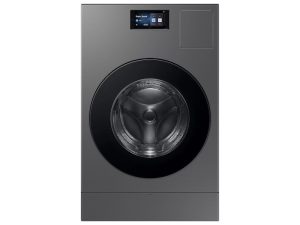 Samsung WD90F53AVS 27" 5.3 cu. Ft. Front Load Washer and Electric Dryer Combo with AI OptiWash and Dry - Dark Steel