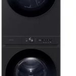 Samsung WH46DBH500GV 27" Bespoke 4.6 cu. ft. Single Unit AI Laundry Hub Washer and 7.6 cu. ft. Gas Dryer - Brushed Black