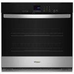 Whirlpool WOES3027LS 30" Single Wall Oven with Steam and Self Clean Options - Stainless Steel