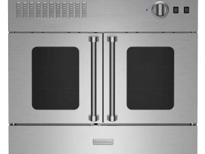 BlueStar BWO30AGSV2 30" Single Gas Wall Oven with French Doors - Natural Gas - Stainless Steel