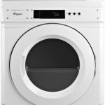 Whirlpool CGD9150GW 27" Commercial Front-Load Gas Dryer with Factory Installed Coin Box 6.7 cu. ft.- White