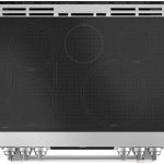 Cafe CHS900P2MS1 30" Slide-In Front Control Induction Range - Stainless Steel with Brushed Stainless Steel Handles and Knobs