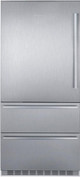 Liebherr CS2091 36" 19.5 cu ft Counter Depth Freestanding Bottom Mount Refrigerator - Left Hinge - Stainless Steel