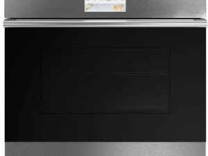 Cafe CTS70DM2NS5 30" Modern Glass Electric Single Wall Oven - Platinum Glass with Brushed Stainless Steel Handle