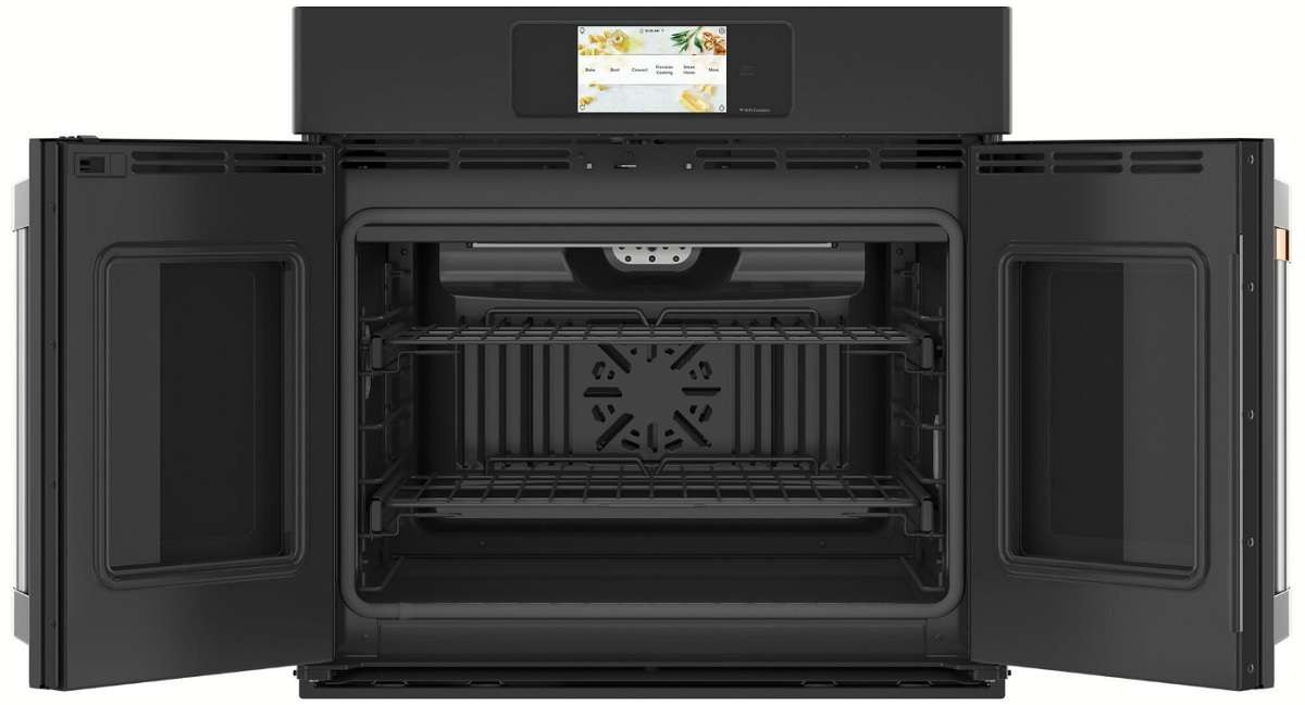 Cafe CTS90FP3ND1 30" Single French Door Wall Oven - Matte Black with Brushed Stainless Handles Cafe CTS90FP3ND1 30" Single French Door Wall Oven - Matte Black with Brushed Stainless Handles - Image 2