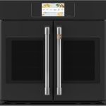 Cafe CTS90FP3ND1 30" Single French Door Wall Oven - Matte Black with Brushed Stainless Handles