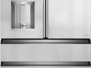 Cafe CXE22DM5PS5 36" Counter Depth French Door Freestanding Refrigerator - Platinum Glass