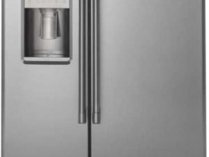 Cafe CZS22MP2NS1 36" Counter Depth Side by Side Refrigerator with Turbo Cool Setting - Stainless Steel with Brushed Stainless Steel Handles