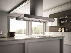 Elica EVI648S1 48" Vavano Island Chimney Hood - 600 CFM - Stainless Steel