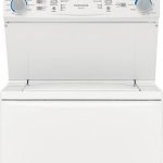 Frigidaire FLCG7522AW 27" Stacked Laundry Center with 3.9 cu. Ft Washer and 5.6 cu. ft. Gas Dryer - White