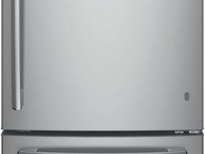 GE GDE21EYKFS 30" Bottom Mount Freezer Refrigerator with Ice Maker 21 cu. ft. - Fingerprint Resistant Stainless Steel