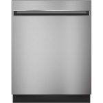 GE GDT225SSLSS 24" Dishwasher with Autosense Cycle and 3 Level Wash - 50 dBa - Stainless Steel