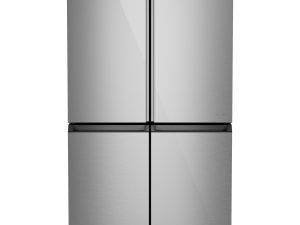 Cafe CAE28DM5TS5 36" Smart Quad Door French Door Refrigerator with Dual Dispense AutoFill Pitcher 28.3 cu. Ft. - Platinum Glass