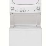 GE GUD27GSSMWW 27" Laundry Center with Washer and 5.9 cu. ft.. Gas Dryer with Rotary Electronic Controls and 11 Wash Cycles - White