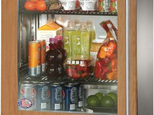 Perlick HH24RS44L 24" Signature Shallow Depth Refrigerator with Custom Panel Glass Door - Left Hinge