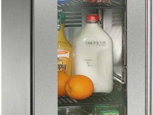 Perlick HP15RS43L 15" Signature Refrigerator with Stainless Steel Glass Door - Left Hinge