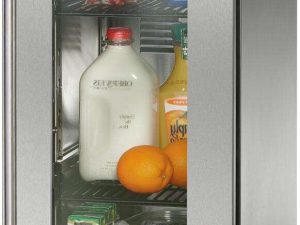 Perlick HP15RS43R 15" Signature Refrigerator with Stainless Steel Glass Door - Right Hinge