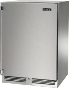 Perlick HP24CS41R 24" Signature Undercounter Refrigerator and Wine Reserve with Stainless Steel Solid Door - Right Hinge