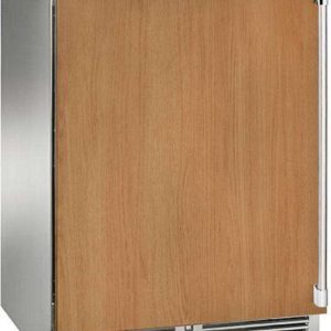 Perlick HP24CS42L 24" Signature Undercounter Refrigerator and Wine Reserve with Custom Panel Solid Door - Left Hinge